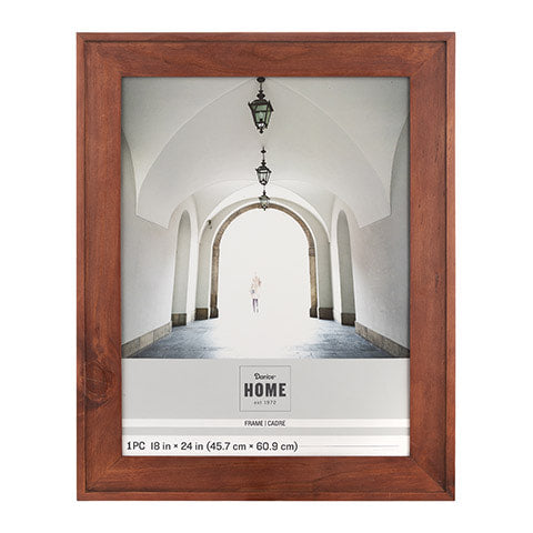 Darice® Frame: Wood, Walnut, 18 x 24 inches