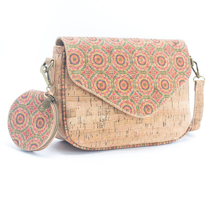 Cork Summer Pattern Printed Women's Crossbody Bag