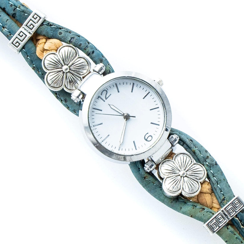 Daisy Flower Handmade cork watch