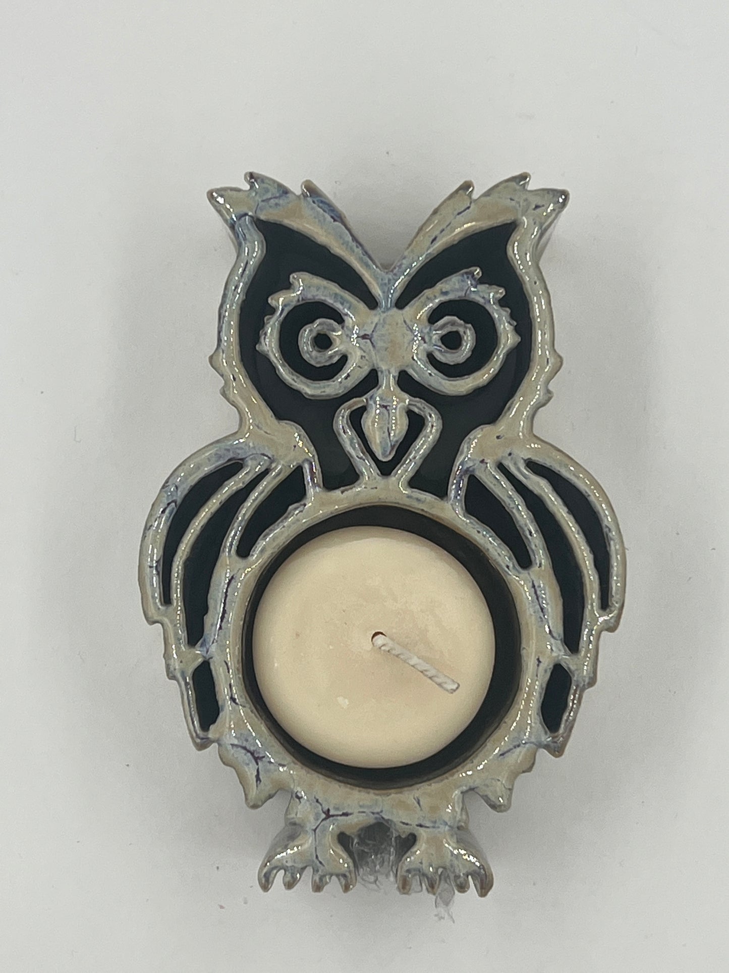 Owl CandlePot - Stoneware Bay Pottery