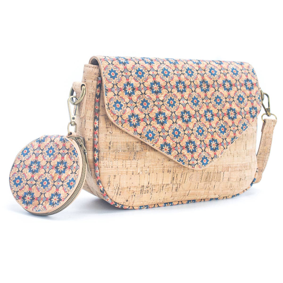 Cork Summer Pattern Printed Women's Crossbody Bag