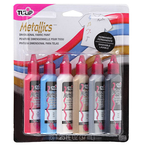 Tulip Metallics Fabric Paint 6 pieces