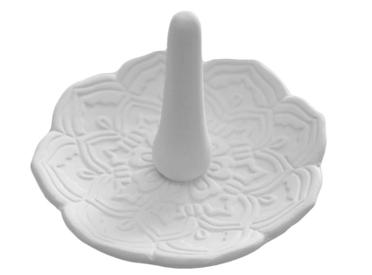 Flower Ring Holder Bisqueware