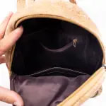 Floral Cork backpack with front pockets