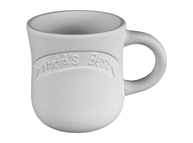 World's Best Mug Bisqueware