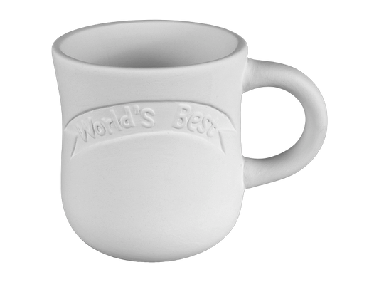 World's Best Mug Bisqueware