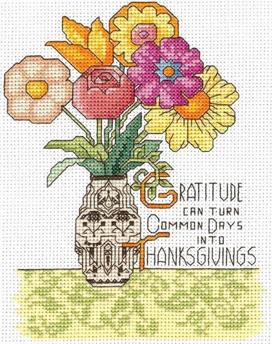 Imaginating Counted Cross Stitch Kit 5"X7" Gratitude