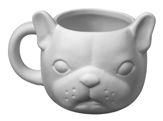 French Bulldog Mug Bisqueware