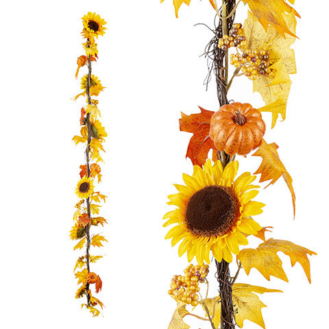 Sunflower Garland: 5 inches x 6 feet