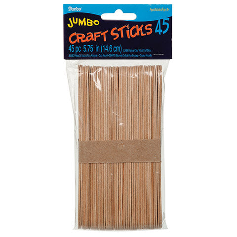 Darice Jumbo Craft Sticks 45 Ct