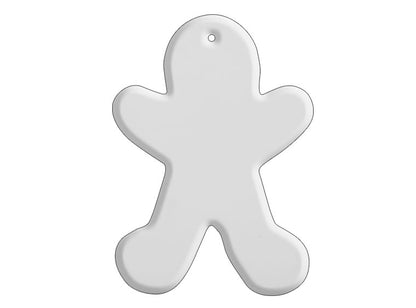 Gingerbread Man Ornament Bisqueware