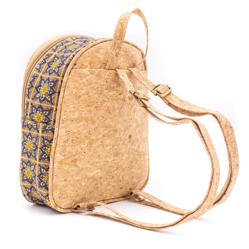 Clover pattern cork backpack