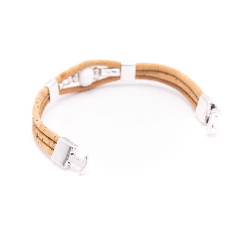Colored Porcelain Beads Cork Bracelet