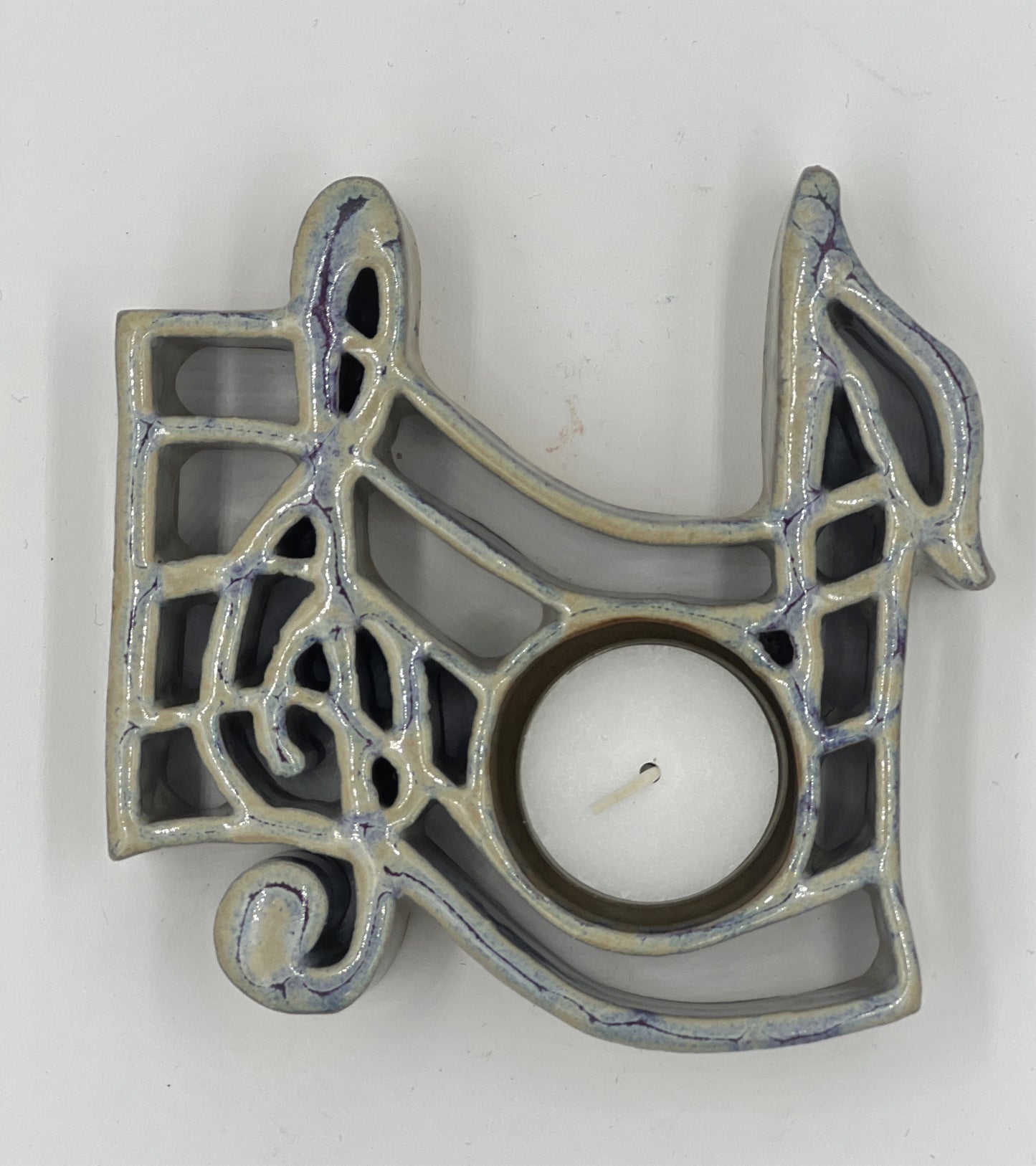 Music Tealight Holder - Stoneware Bay Pottery