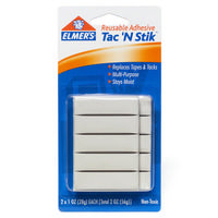 Elmer's Tac 'N Stick™ Reusable Adhesive - Non Toxic - 2 oz
