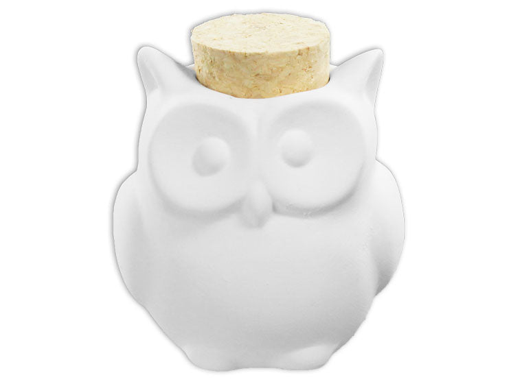 Owl Jar Bisqueware