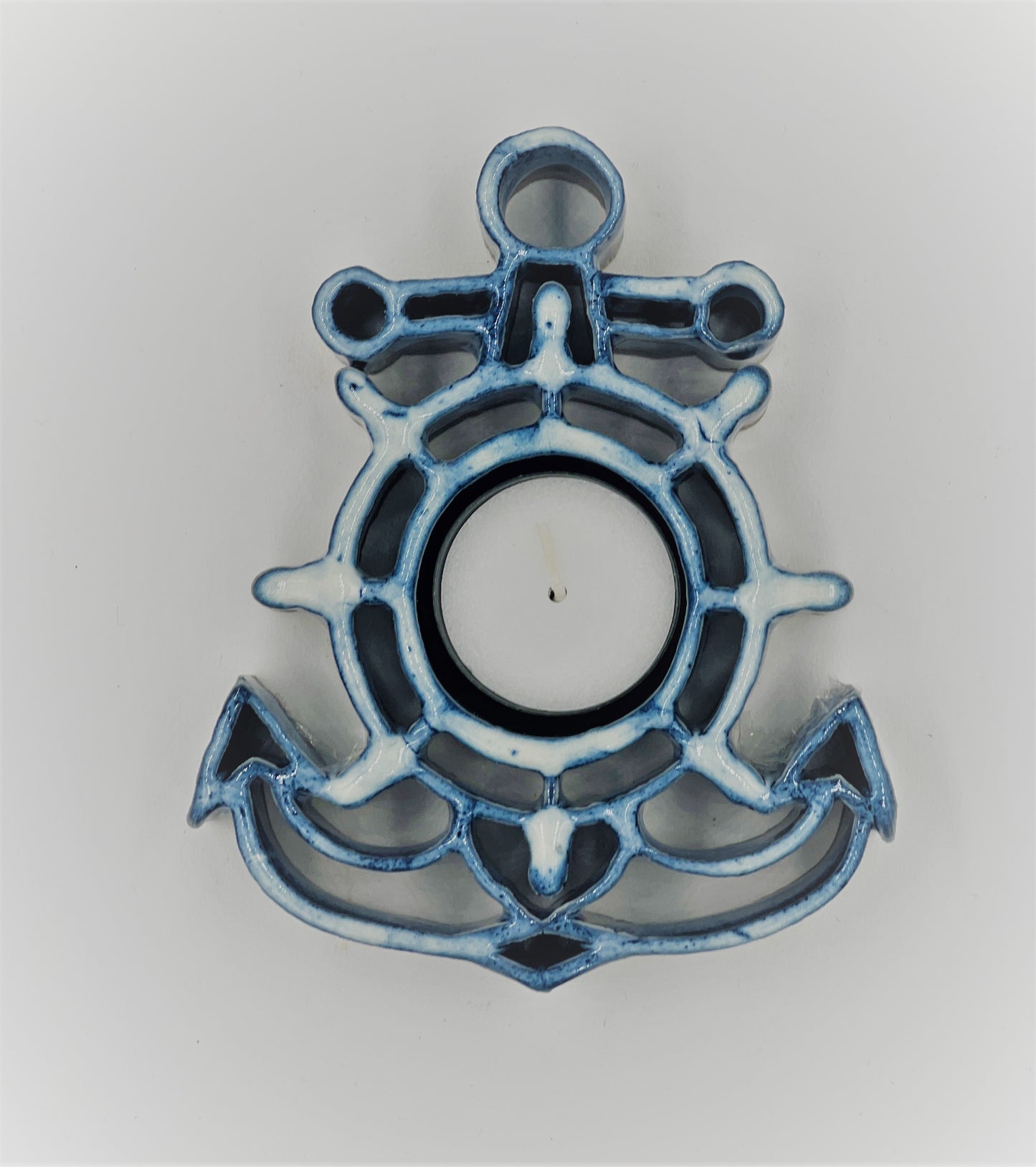 Anchor Tealight Holder - Stoneware Bay Pottery