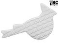 Textured Cardinal Ornament Bisqueware