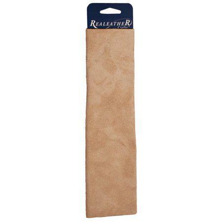 Realeather Suede Trim Piece -  9" x 3", Suede Beige