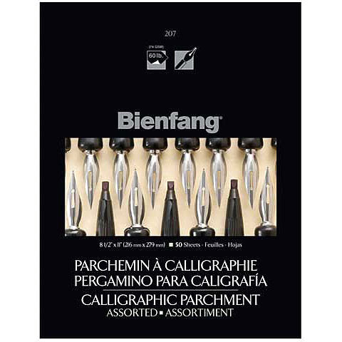 Speedball BIENFANG 207 CALLIGRAPHY PARCHMENT ASST PAD 60LB 50SH 8.5X11
