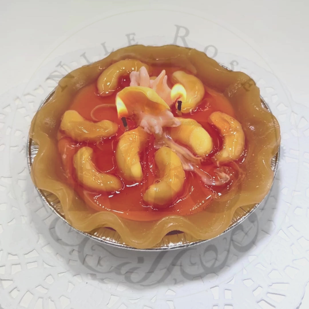 Delightful Peach Pie Candle 5"