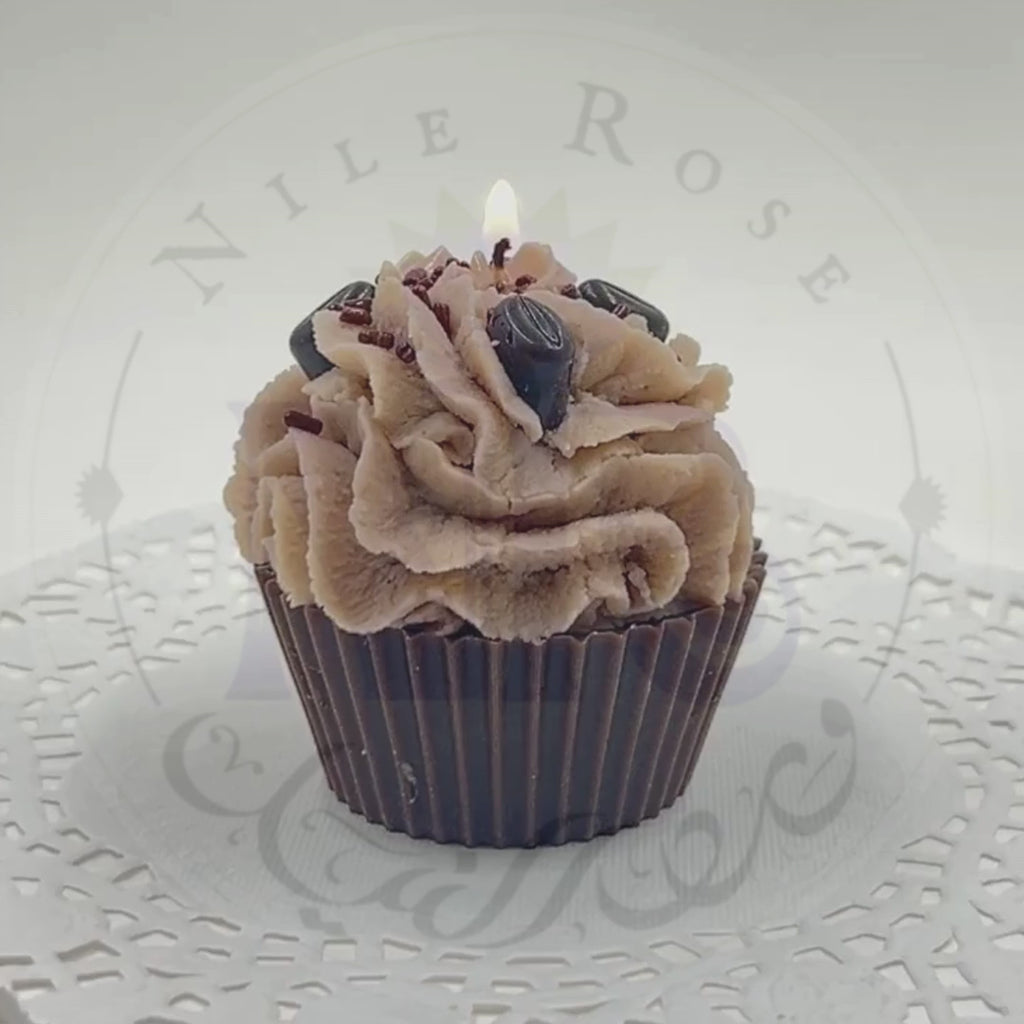 Delightful Mocha Cupcake Candle