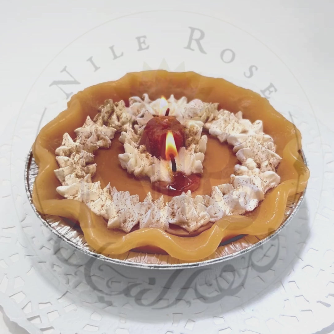 Delightful Pumpkin Spice Pie Candle 5"