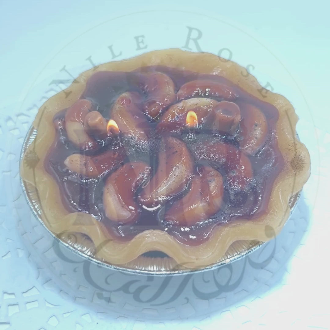 Delightful Apple Cinnamon Pie Candle 5"