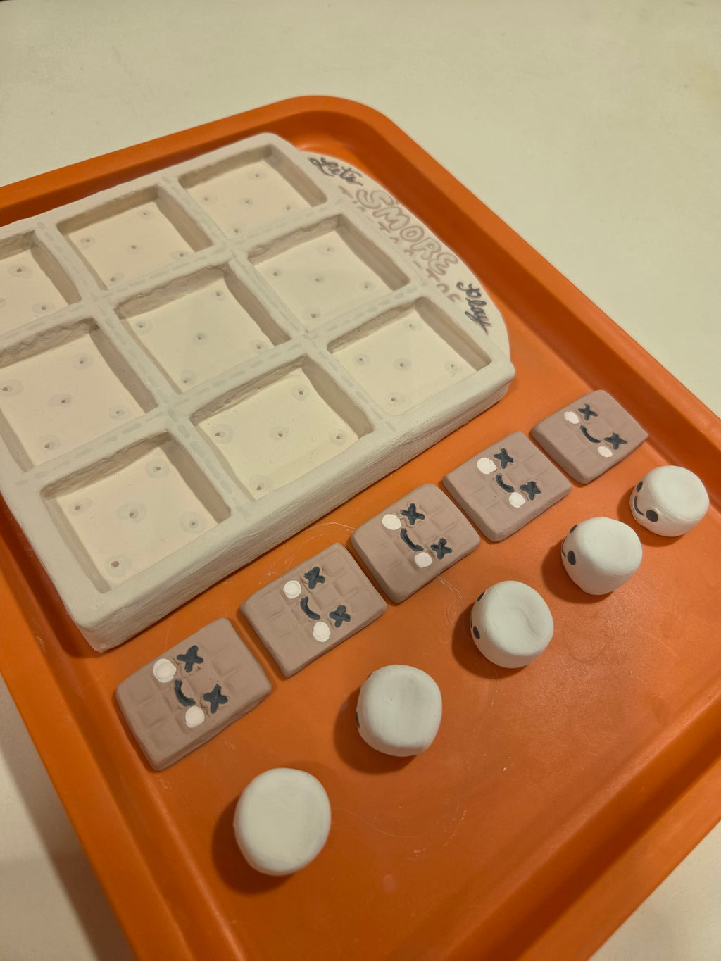 Smores Tic Tac Toe Board Clay Workshop